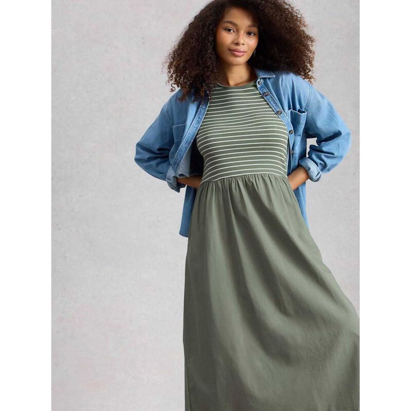 White Stuff Shay Jersey Mix Dress image number 3